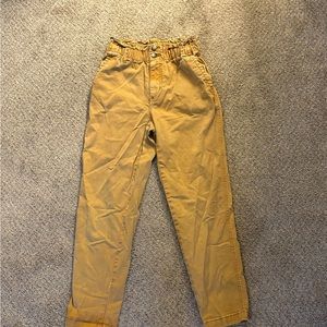 Tan Chinos High-Waisted Relaxed Fit